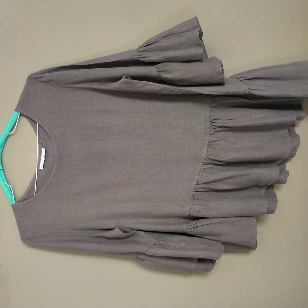 Bryn Walker Linen Asymmetrical Franci tunic S